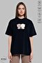 Unisex Crew Neck Bubu Dudu Game Printed Cotton Oversize Short Sleeve T-Shirt - 2