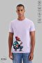 Unisex Crew Neck Bearded Grandpa Printed Cotton Oversized Short Sleeve T-Shirt - 2