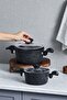 Defne Bio Granite 4 Piece Midi Cookware Set Black - 3