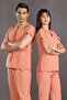 Dr. Greys Terikoton Salmon Doctor Nurse Uniform Medical Uniform Surgical Suit Thin Fabric (Bottom Top)