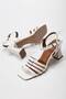 Women's 7 Cm Special Heeled Summer Shoes White - 5