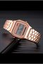 Rose Gold F-91 Retro Digital Unisex Wristwatch Gift for Friend Valentine Birthday Anniversary - 4