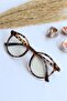 Karen Unisex Women Men Oval Leopard Blue Block Blue Light Protected New Season Glasses - 5