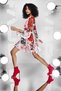 Ecru Red Dress 15360