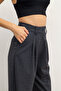 Women's Pleated High Waist Palazzo Pants - 4