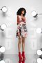 Ecru Red Dress 15360 - 3