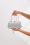 Silver Laser Women's Portfolio Evening Dress Wallet Bag - 3