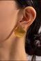 Sea Shell Gold Earrings
