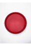 Single 22 Cm Red Metal Round Tea, Coffee, Cake Tray Presentation Tray - 2