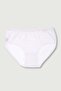 Women's White 6-Pack Cotton Rib High Waist Bato Panties - 2