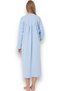 Long Sleeve 100% Cotton Combed Throw Plus Size Mother's Nightgown, Hospital, Pregnant and Maternity Nightgown - 3