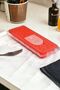 Ice Cube Silicone Ice Mold Non-Stick Easy Removable Ice Tray with 12 Cube Chambers Red - 2