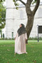 Pleated Zippered Airobion Fabric Hijab Dress - 6