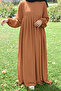 Pleated Zippered Airobion Fabric Hijab Dress - 5