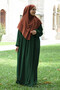 Pleated Zippered Airobion Fabric Hijab Dress - 3