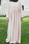 Pleated Zippered Airobion Fabric Hijab Dress - 5