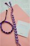 Purple Sparkle Bracelet Set, Colorful Friendship Bracelet - Handmade, Durable Colors