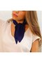 Women's Pleated Scarf - Solid Color Scarf - Plain Pleated Scarf - Women's Scarf Navy Blue - Pleated Scarf - 4