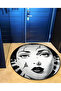 Round Broken Woman Face Patterned Woven Base Washable Carpet Miraface21 - 4