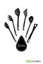 ICON Luxury Quality Anti-Scratch Non-Stick BPA Free Plastic ICON Series Service and Presentation Set - 6 Pieces - 4