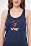 Sports Tank Spirit Printed Navy Blue Color Cappa Fabric - 8