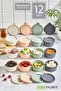 12-Piece SNAKE Breakfast Set - Food Food Picnic Storage Container with Leak-Proof Silicone Lid Breakfast Set