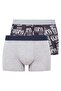 Men's Gray Melange 2-Piece Boxers 80358