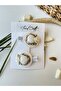 Straw Hat with White Roses - 2-Piece Clip Buckle