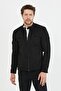 Men's Black Seasonal Slim Fit Suede Jacket & Coat - 5