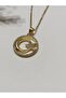 316L Steel Chain Zircon Stone Moon Star Necklace - 3