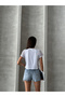 Women's Round Neck Openwork Lace Knitted Sweater Blouse - 8