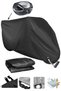 Black Hero Dash Lx 110 Rear Bag Compatible Tarpaulin Motorcycle Tarpaulin (Lock Compatible) - 6
