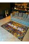Written Collection Save the Hsitory Written Floral Patterned Modern Decorative Carpet 05 - 2