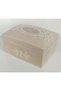 Wooden Velvet Lined Pearl Guipure Decorated Chest Makeup Storage Gift Bundle Dowry Box - 2