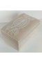Wooden Velvet Lined Pearl Guipure Decorated Chest Makeup Storage Gift Bundle Dowry Box - 4