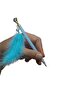 Feather Pen Diamond Stone 0.7 Nib 2 Pieces Stylish Imported Press Tip School Pen - 2