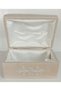 Wooden Velvet Lined Pearl Guipure Decorated Chest Makeup Storage Gift Bundle Dowry Box - 6