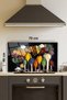 Glass Stove Back Protector - Kitchen Built-In and Countertop Protection with Colorful Spices, Tempered and Rhodes - 2
