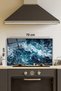 Glass Stove Protector - Sea Wave, Tempered and Rhoded for Kitchen Built-In and Countertop - 2