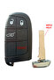 Smart Control Container Compatible for Jeep Compass Renegade - Auto Keychain, 3+1 Keys - 3