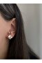 Steel Rose Gold Pearl Rabbit Earrings - No tarnishing - 2
