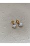 White Mother of Pearl Heart 1st Class Steel Earrings - 2
