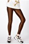 Women's Brown Shiny Tights
