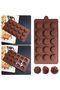 Daisy Rose Flower Chocolate Mold 15 Pieces Soap Scented Stone Mold Silicone Mold Epoxy Candle Ice Mold