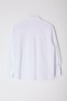 Oversize White Woven Shirt - Pleat Detail, Wide Fit TWOAW25GO00073 - 7