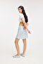 Mon 123803500324 Model Blue Mini Skirt - 2