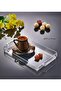 6-Piece Acrylic Presentation Tray with Handles Decorative Tray