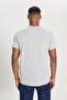 Men's Cotton V-Neck Gray Melange Slim Fit Slim Fit T-Shirt - 6