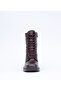 Women's Genuine Leather Winter Heeled Lace-Up Zipper Boots - 6
