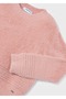 Girl's Plush Knitwear Sweater-Powder Pink - 5